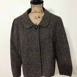 Banana Republic Tweed jacket Brown .size 14